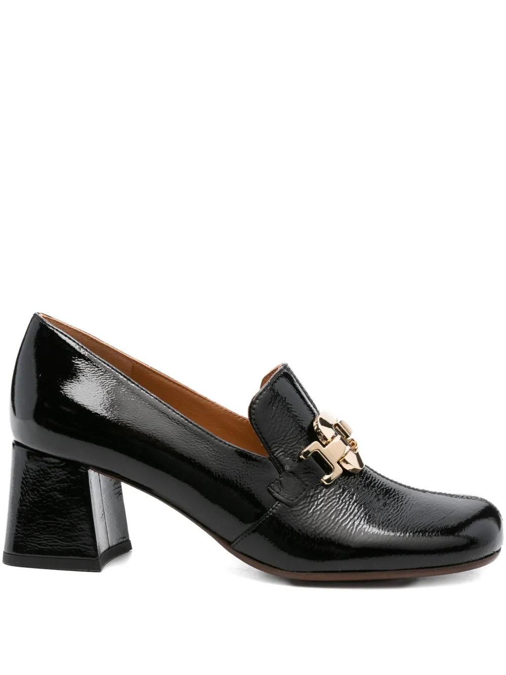 Chie Mihara 60mm Chain-link Block-heel Pumps In Black