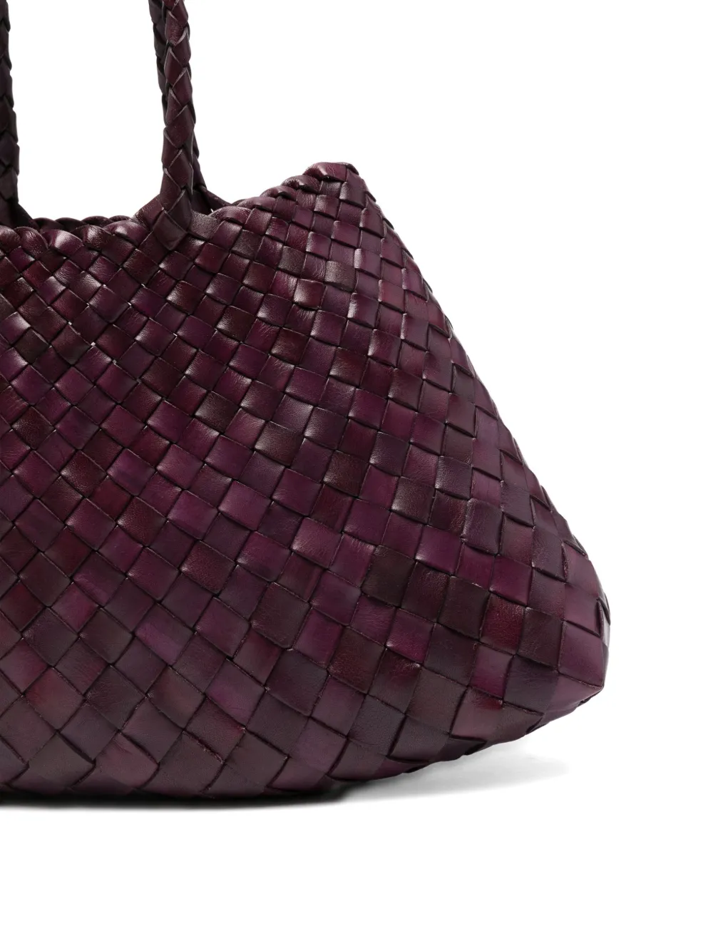 Dragon Diffusion Small Santa Croce Woven Tote Bag In Purple