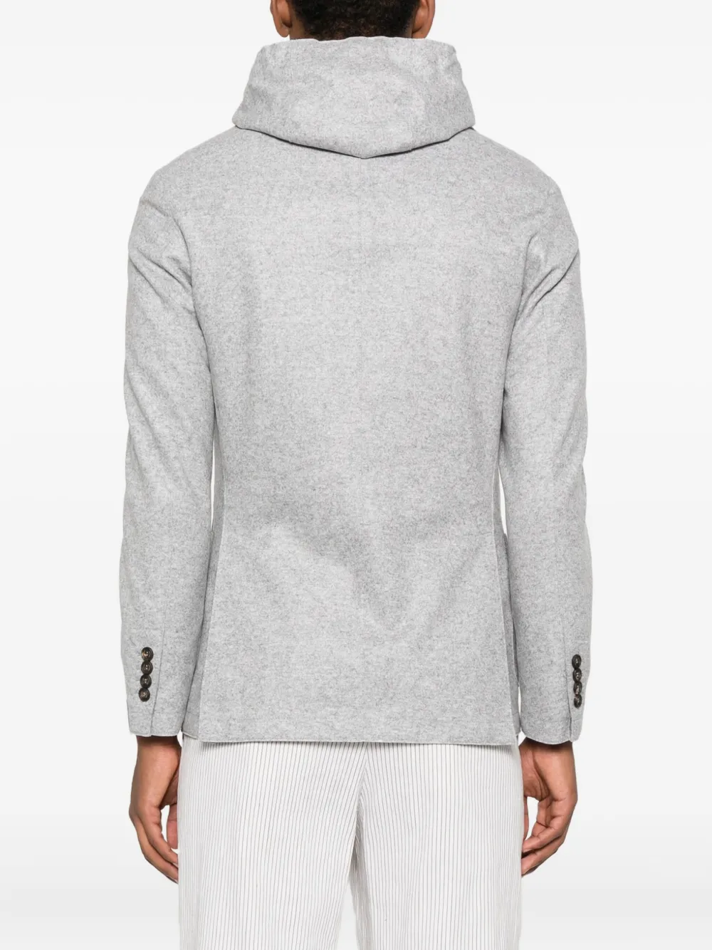 Eleventy hooded wool blazer Grijs