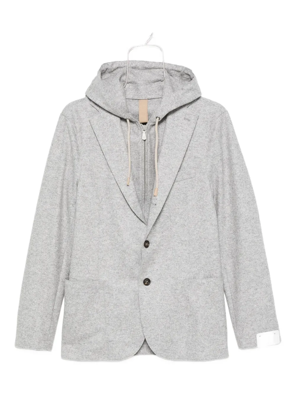 Eleventy hooded wool blazer Grijs