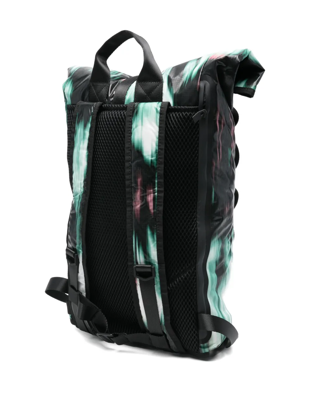 Rains Sibu rugzak met gerolde bovenkant Zwart