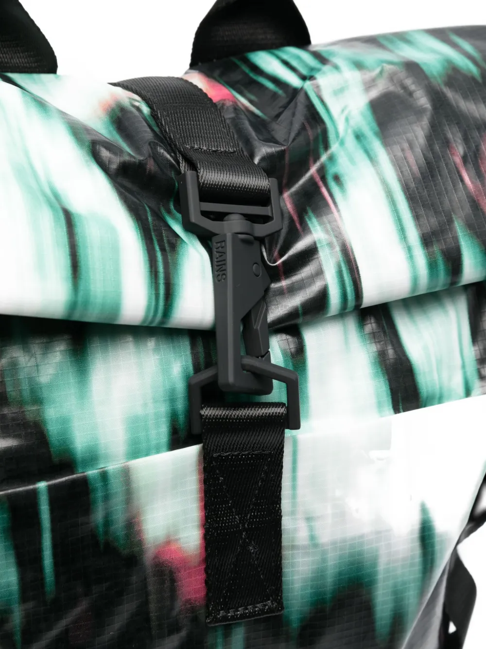 Rains Sibu rugzak met gerolde bovenkant Zwart