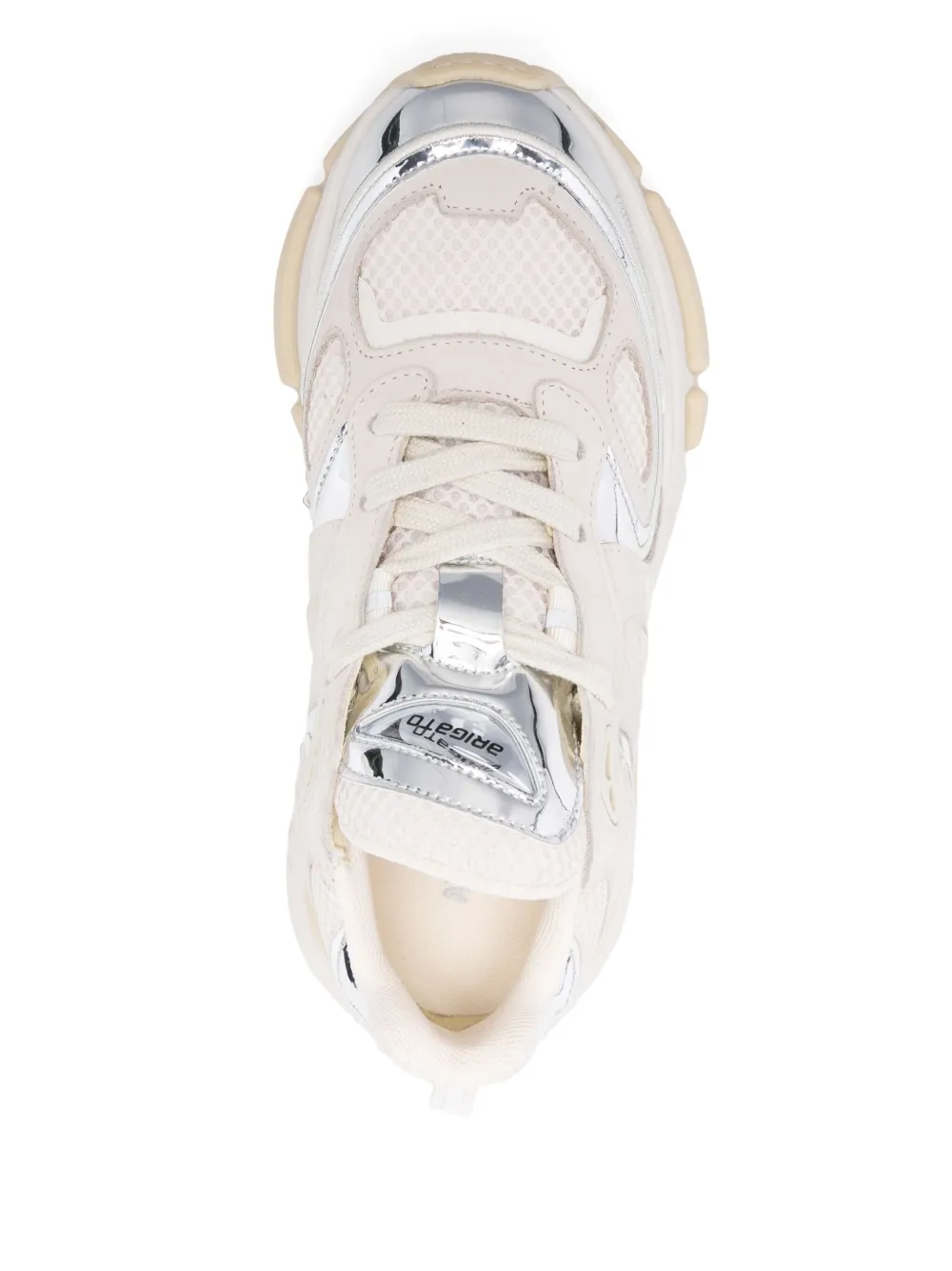 Axel Arigato metallic-panel leather sneakers Neutrals
