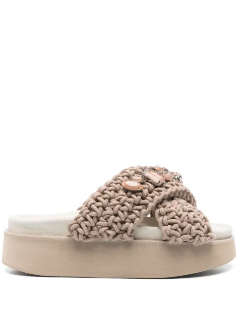 Inuikii 50mm suede platform sandals