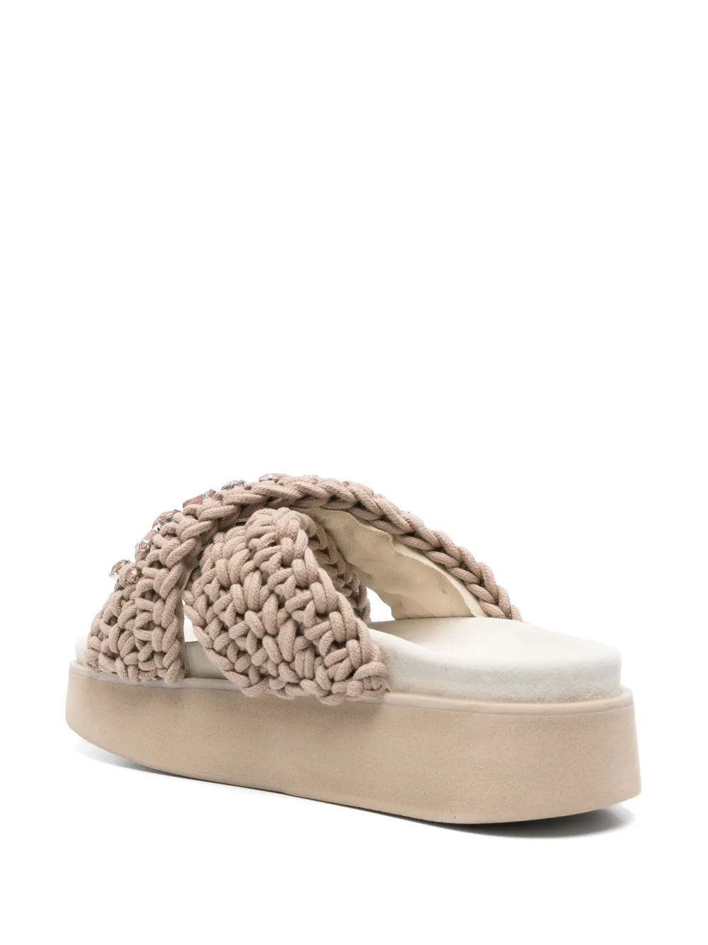 INUIKII 50MM SUEDE PLATFORM SANDALS