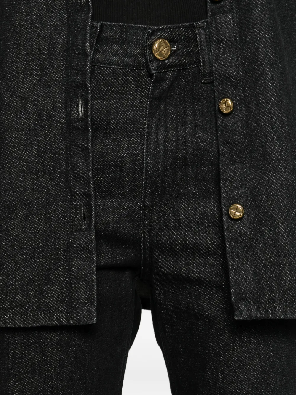 Blazé Milano Five-pockets Buttoned Jeans In Black
