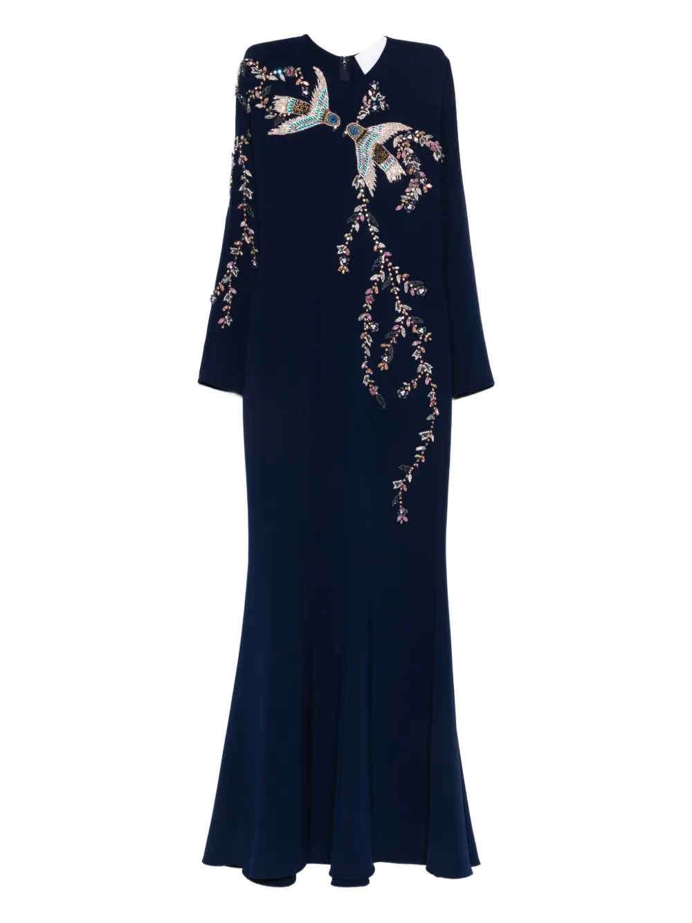 Costarellos bird-embellished maxi dress - Blu