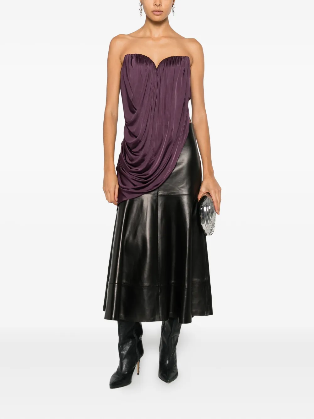 Giuseppe Di Morabito Strapless top - Paars