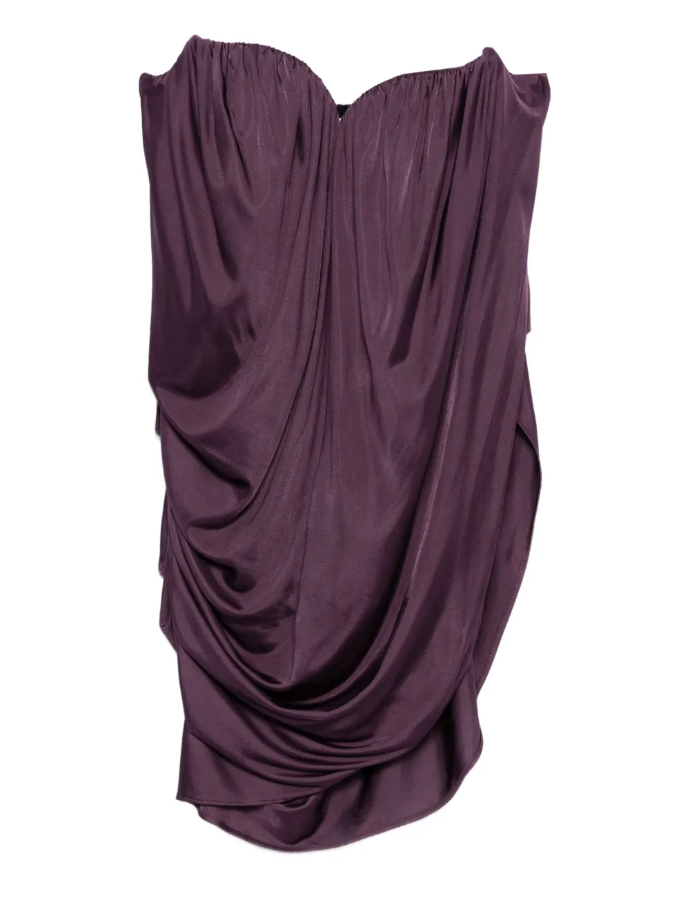 Giuseppe Di Morabito draped strapless top | Purple | Image 1