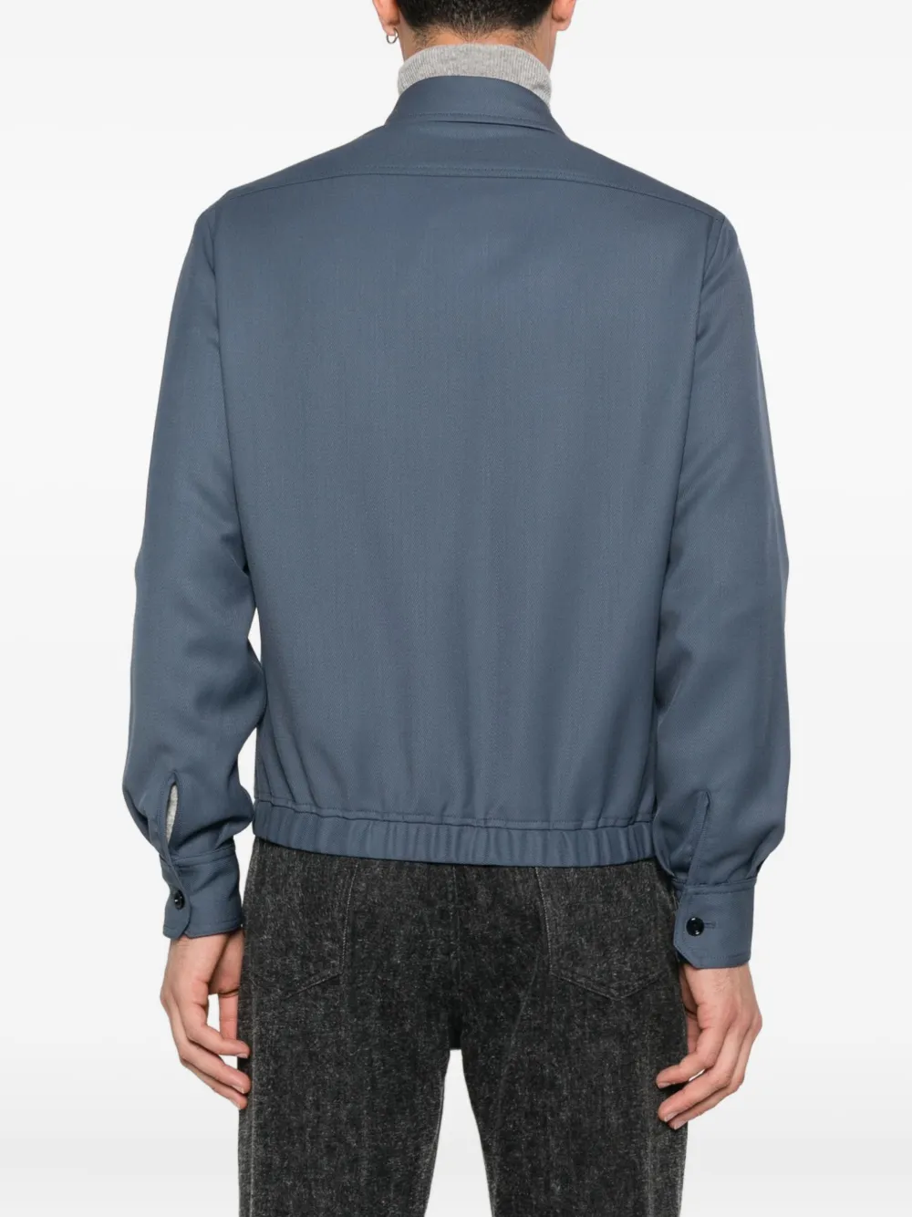 Lardini button-fastening flap-pocket jacket Blauw