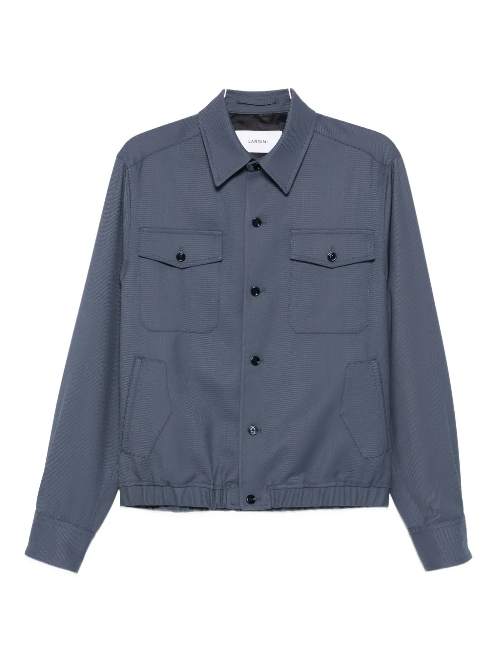 Lardini Button-fastening Flap-pocket Jacket In Blue