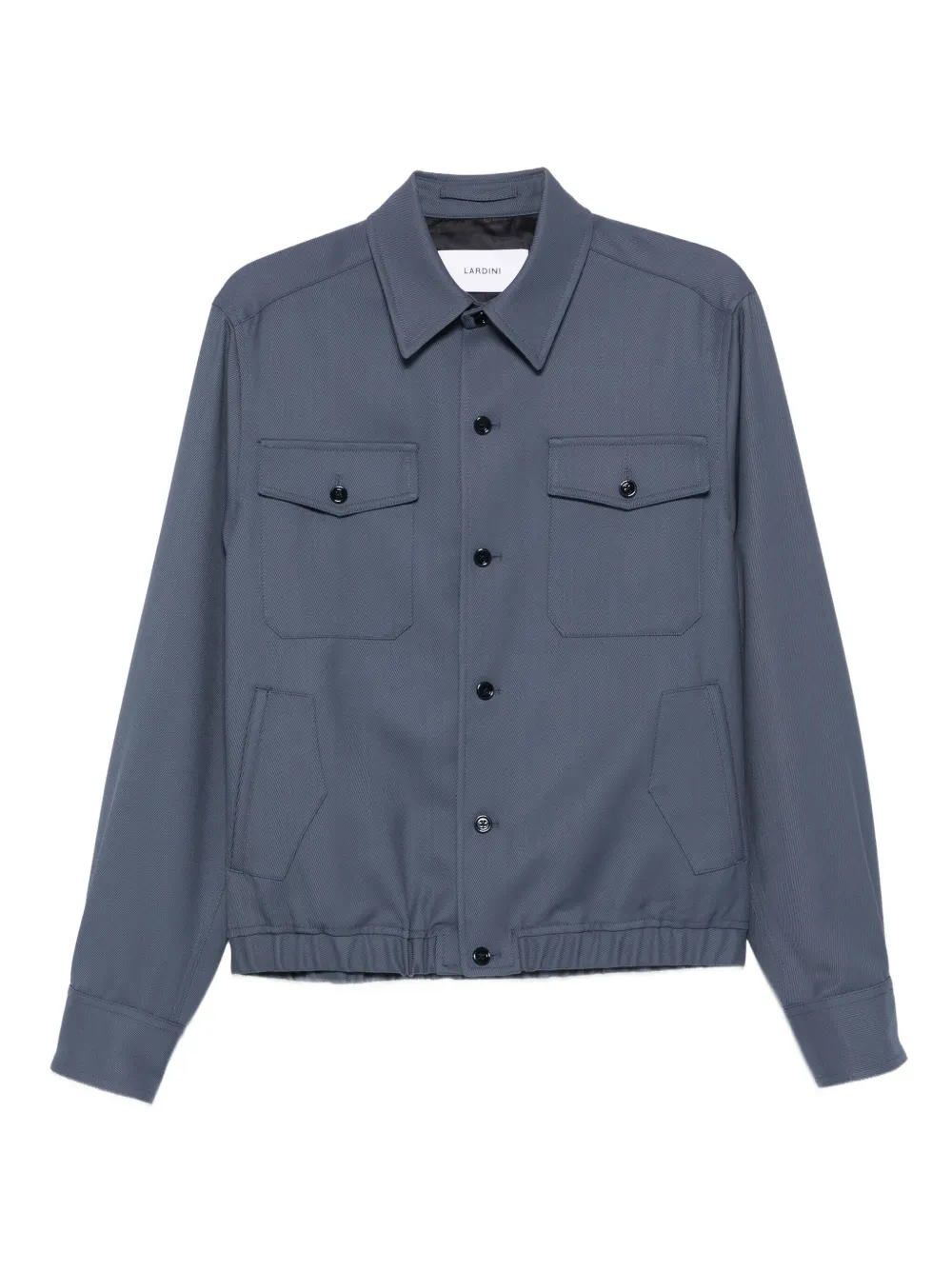 Lardini button-fastening flap-pocket jacket Blauw