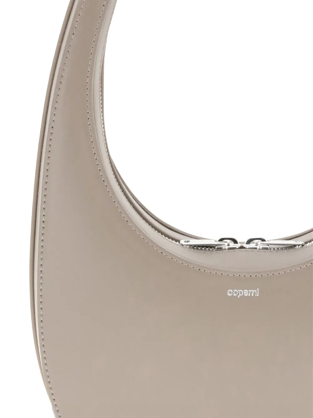 Coperni Swipe Leather Shoulder Bag In Brown