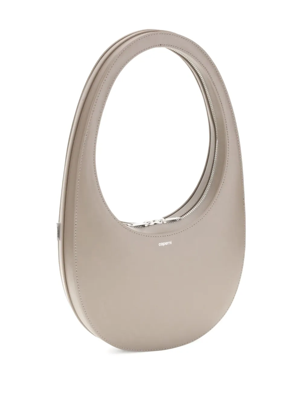 Coperni Swipe Leather Shoulder Bag In Brown
