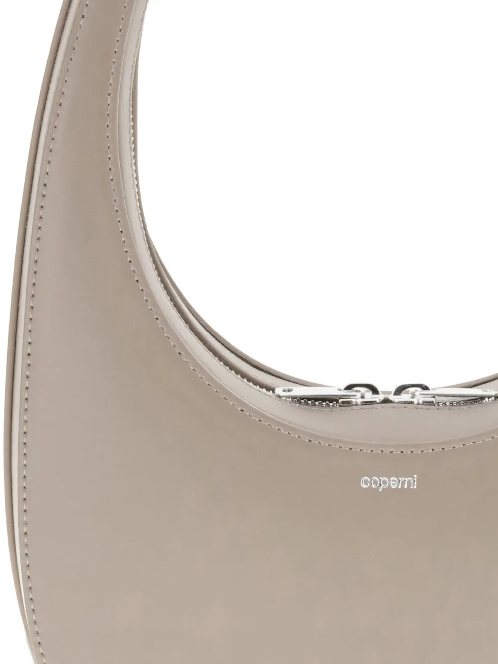 Coperni Swipe Leather Shoulder Bag In Brown