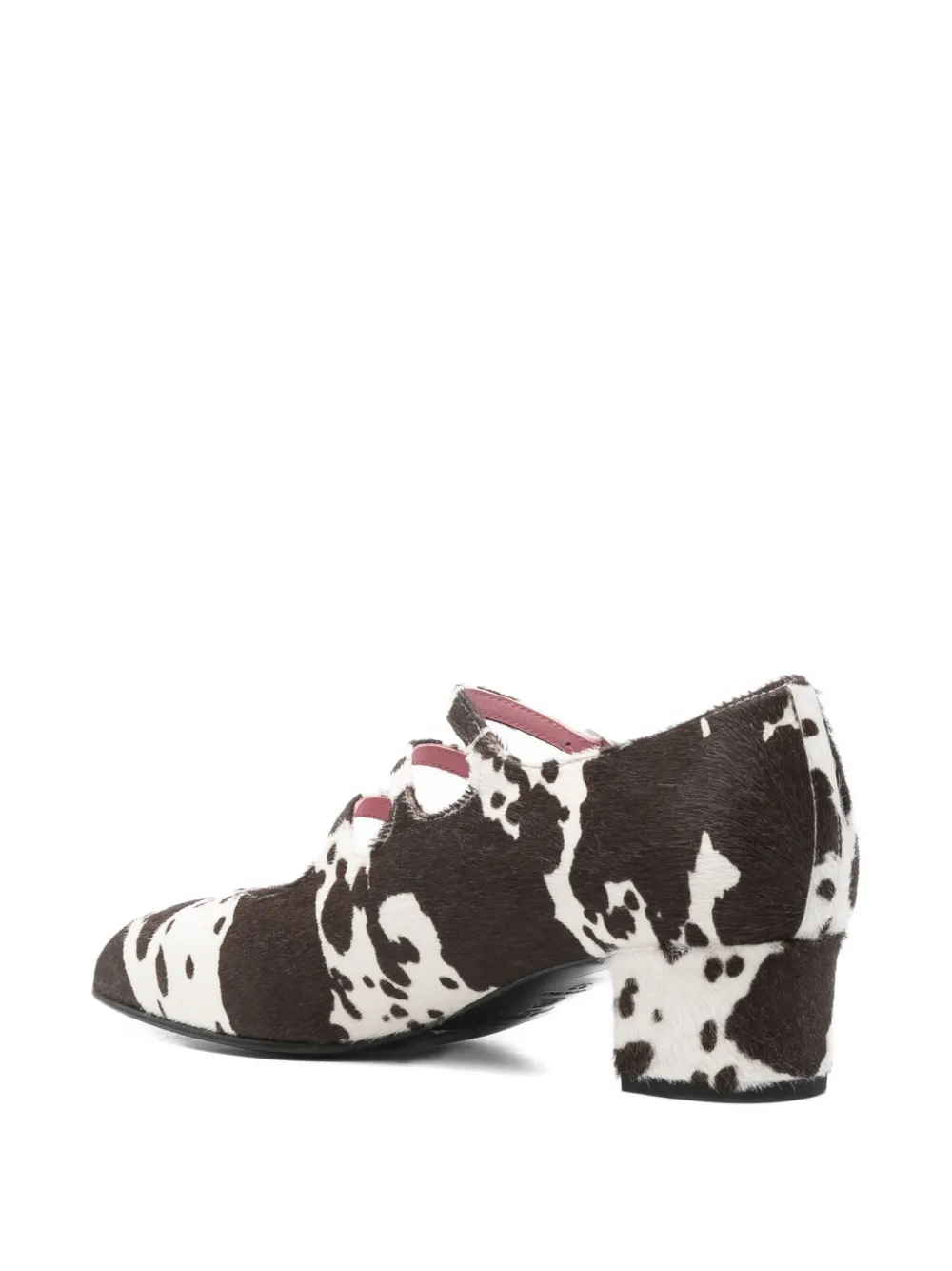 Carel Paris 40mm Kina triple-strap pumps White