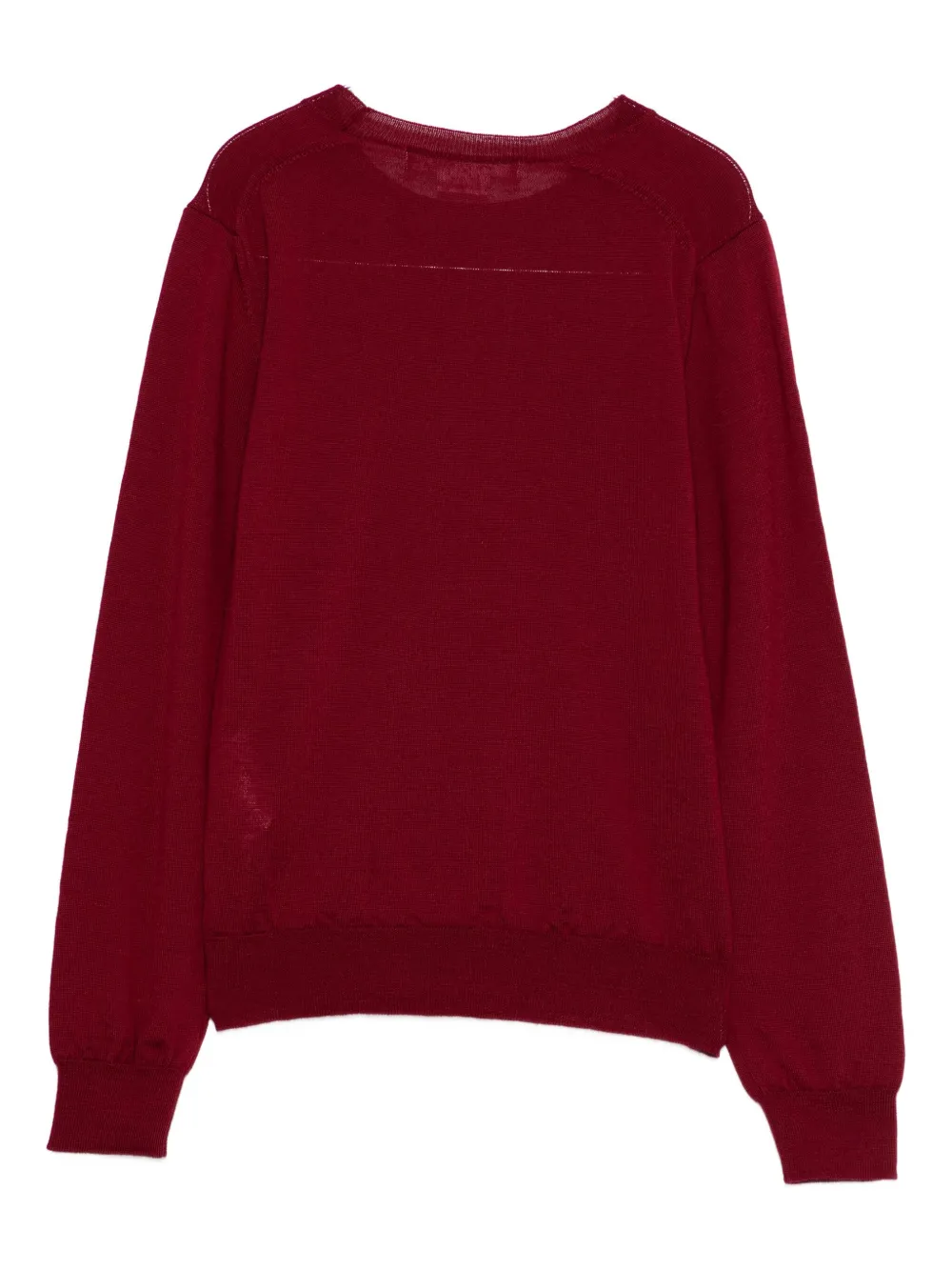 Comme Des Garçons Wool Crew-neck Sweater In Red