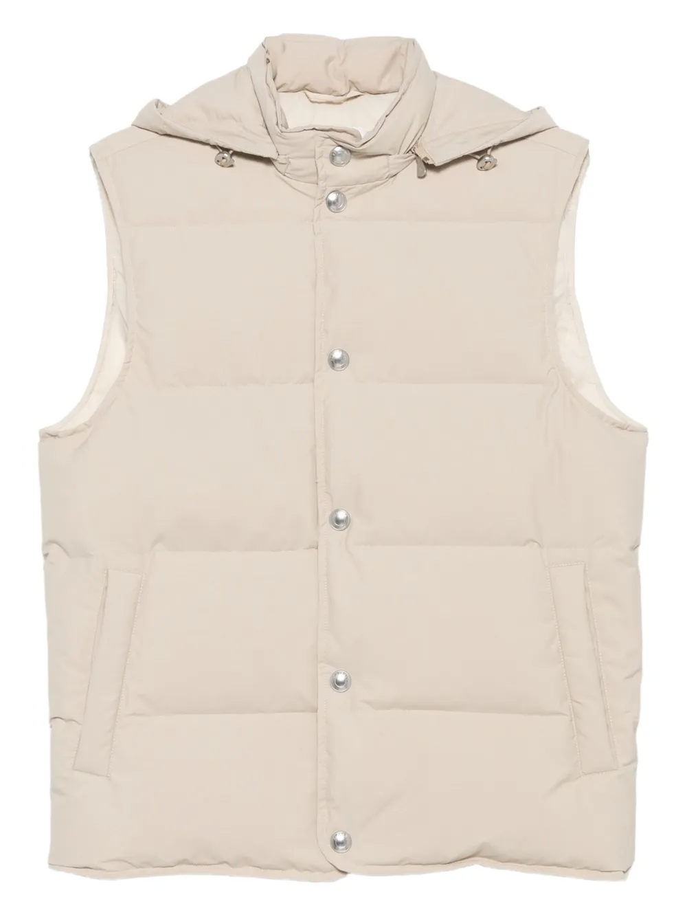Eleventy hooded quilted vest | Neutrals | Image 1