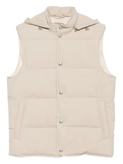 Eleventy hooded quilted vest