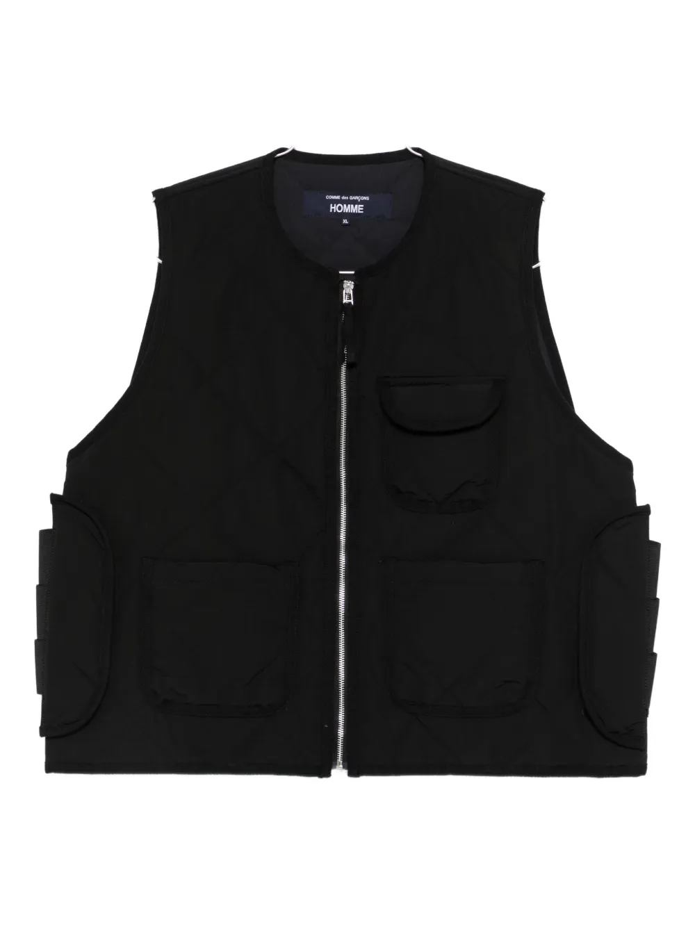Comme des Garçons Homme quilted pocketed gilet - Nero