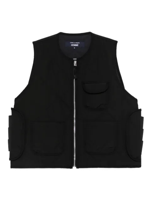 Comme des Garçons Homme chaleco capitonado con bolsillo