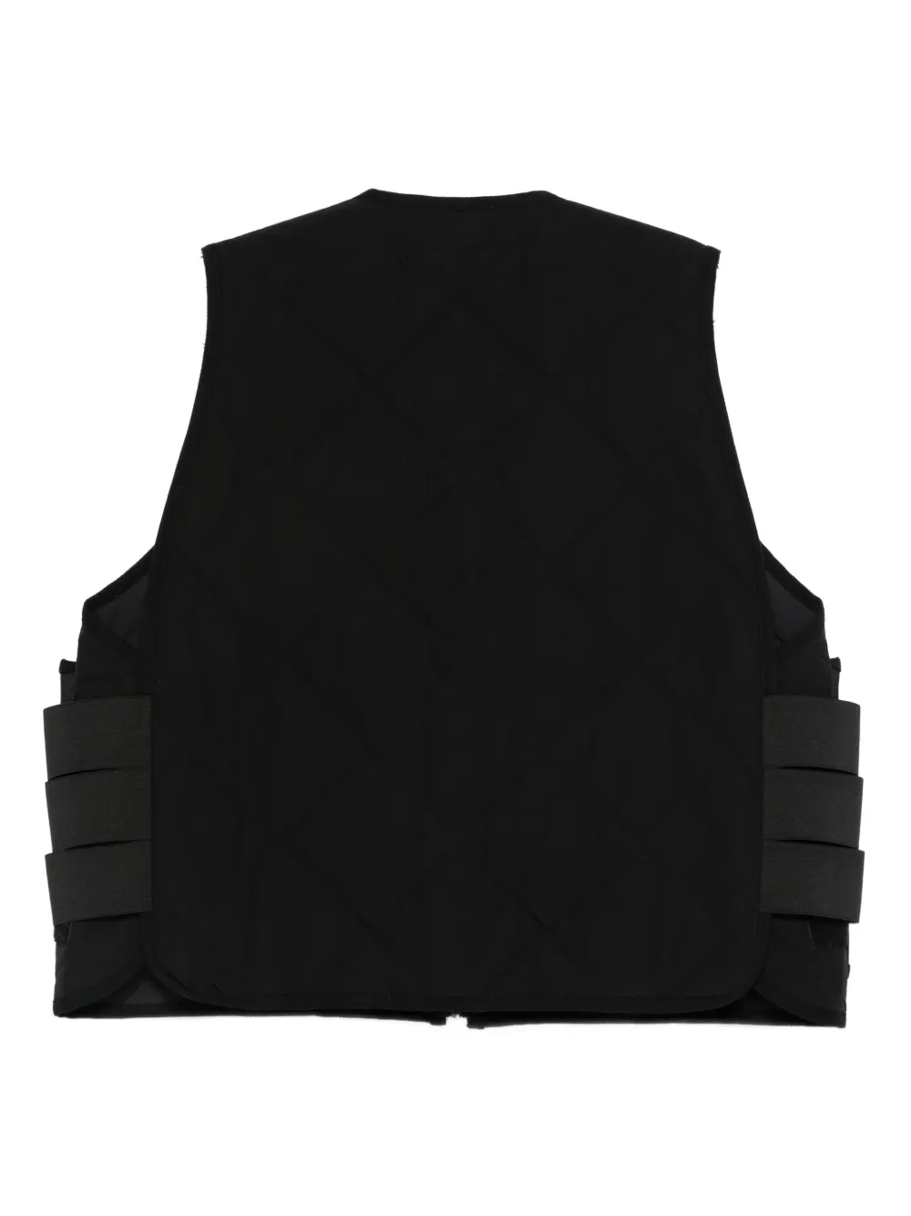 Comme des Garçons Homme Gewatteerde bodywarmer met zakken Zwart