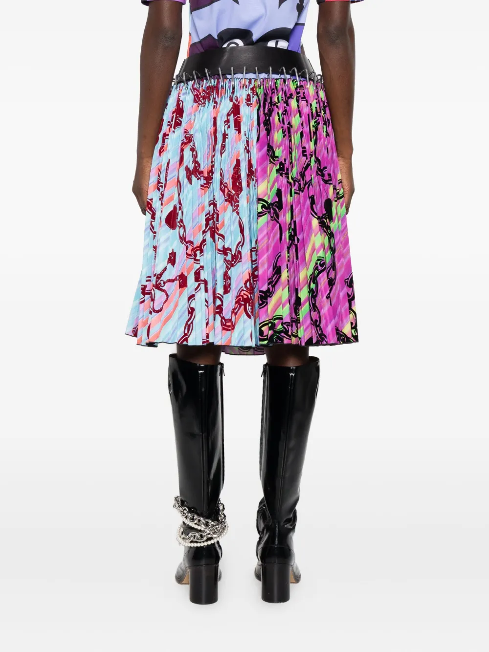 Chopova Lowena Plooirok met karabijnhaken Roze