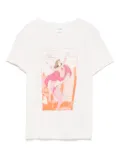 RE/DONE graphic-print T-shirt - Neutrals