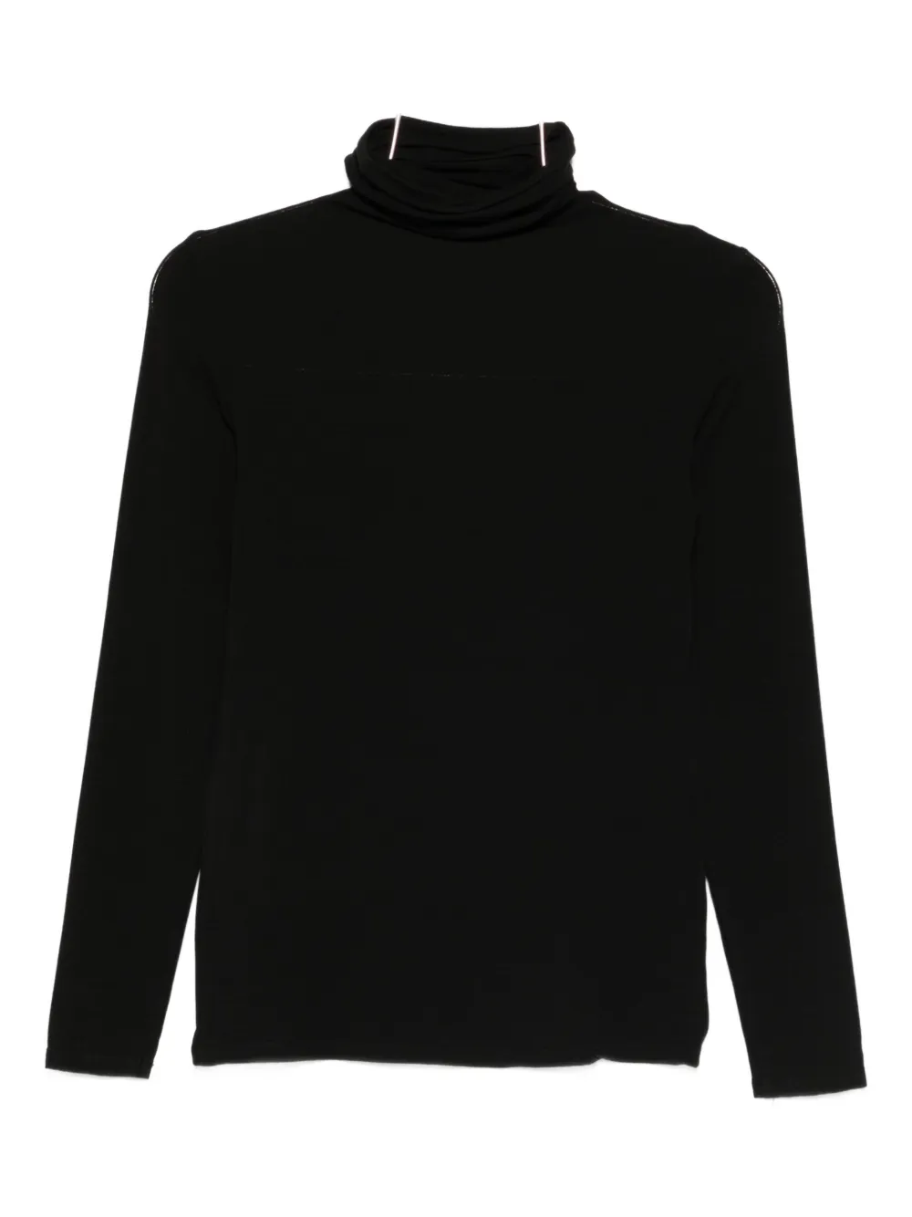 Antonelli Condor Long-sleeve Roll-neck Top In Black