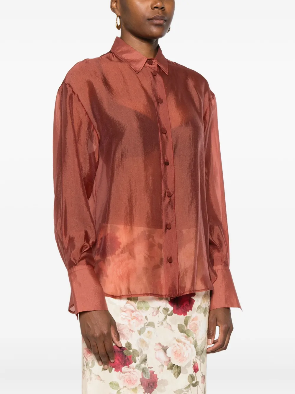 Forte Forte Buttoned Shirt In Brown