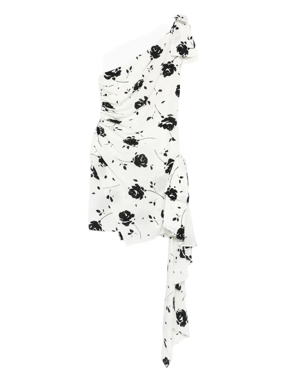 Alessandra Rich Asymmetrische jurk Wit