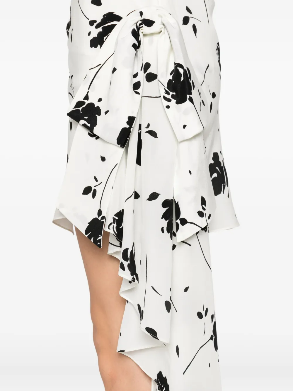 Alessandra Rich Asymmetrische jurk Wit