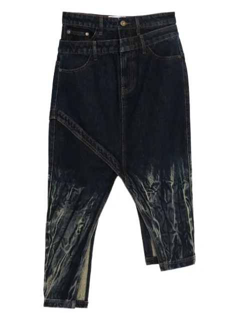 Feng Chen Wang tie-dye midi skirt