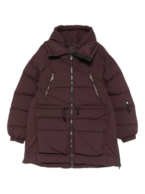 Bacon zip-fastening parka coat