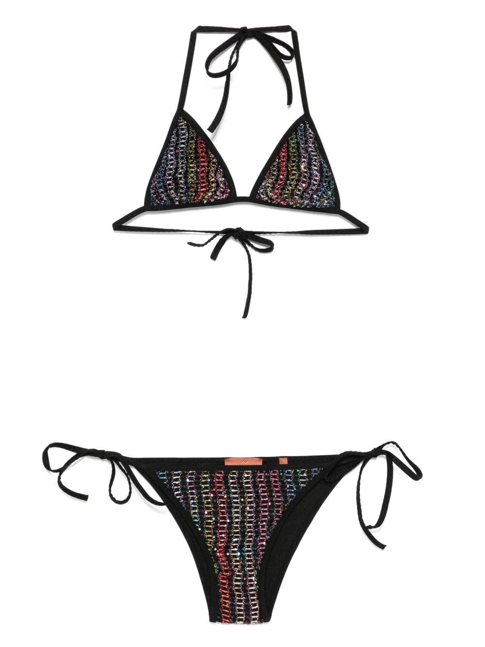Mare crochet-knit triangle bikini