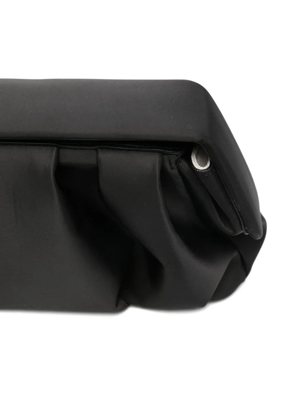 Themoirè Black Afrodite Clutch In Vegan Leather In Black