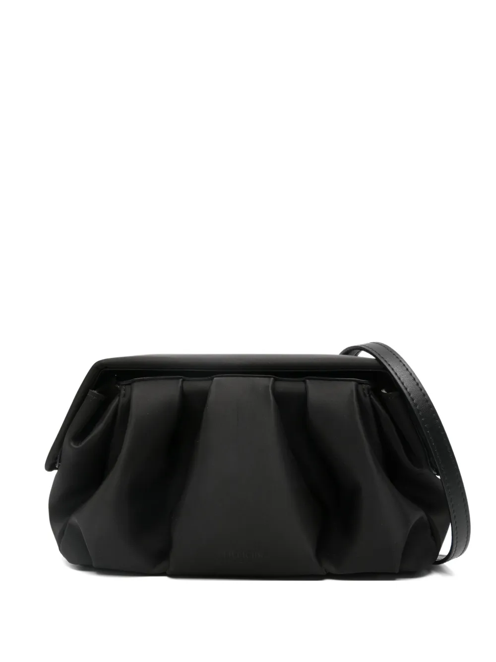 Themoirè Black Afrodite Clutch In Vegan Leather In Black