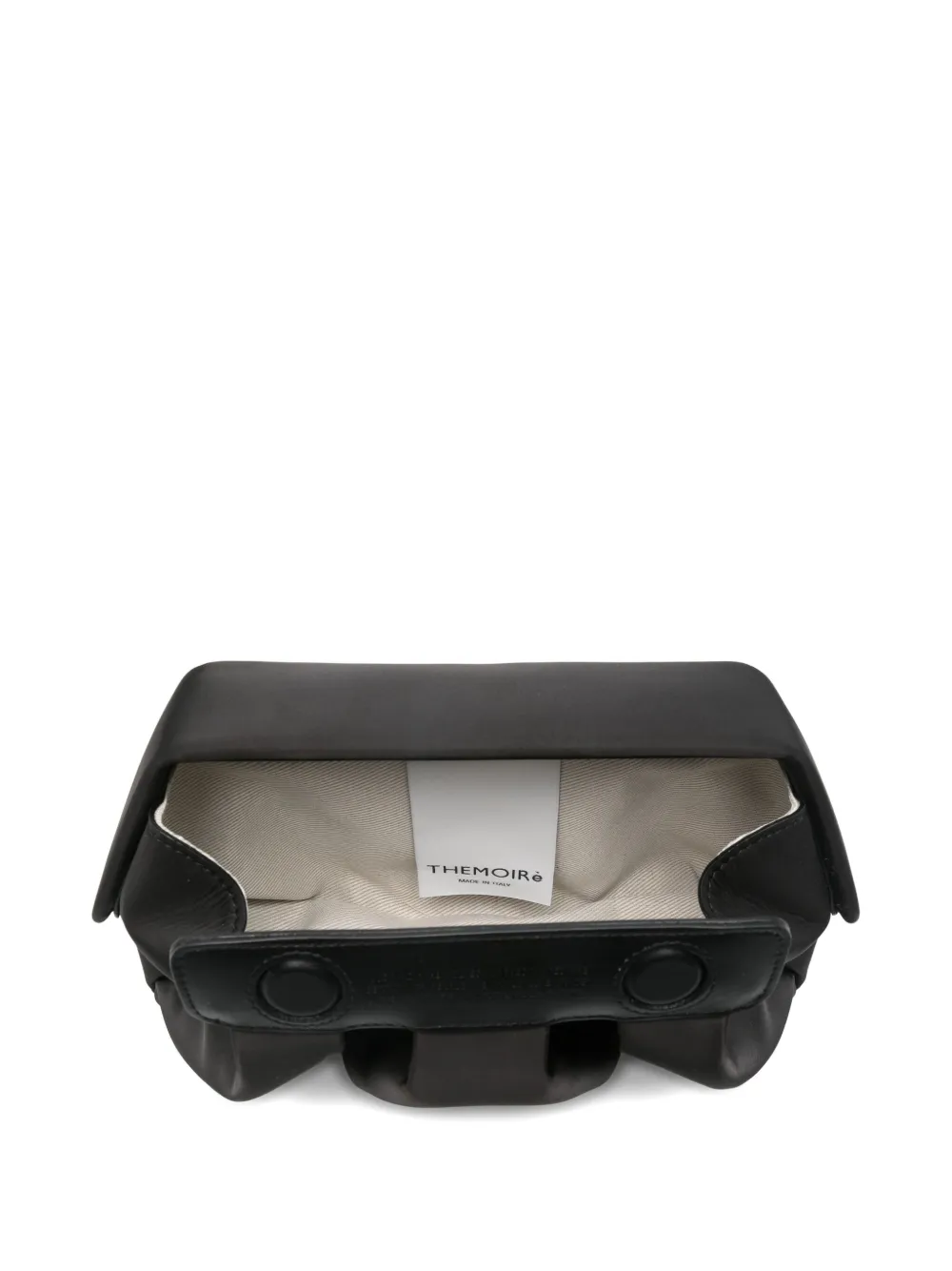 Themoirè Black Afrodite Clutch In Vegan Leather In Black