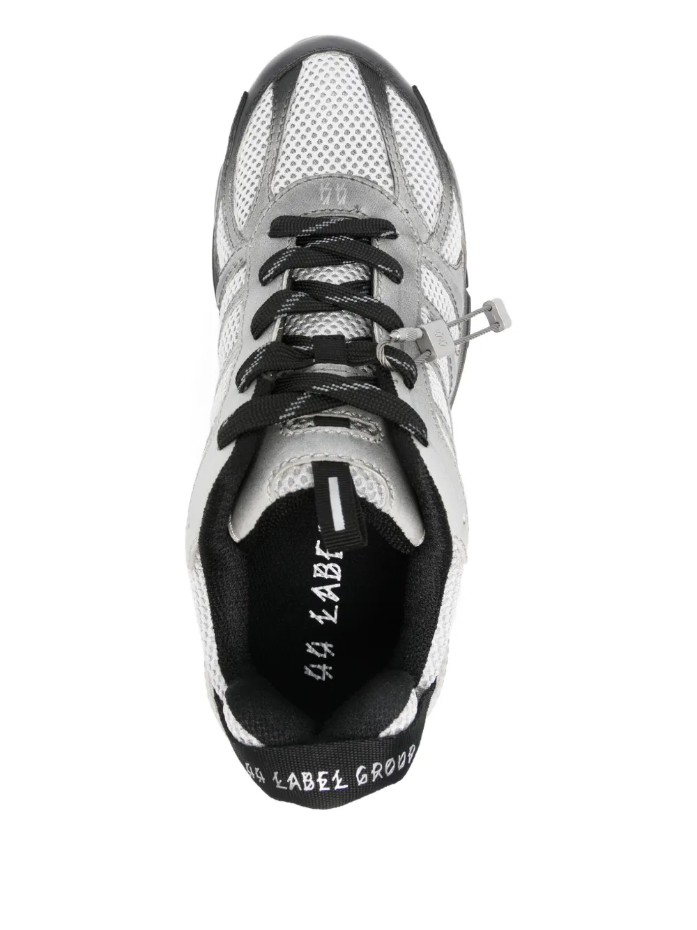 44 Label Group Mesh-panel Lace-up Sneakers In Gray