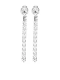 Alessandra Rich fringe-detail drop earrings - Silver