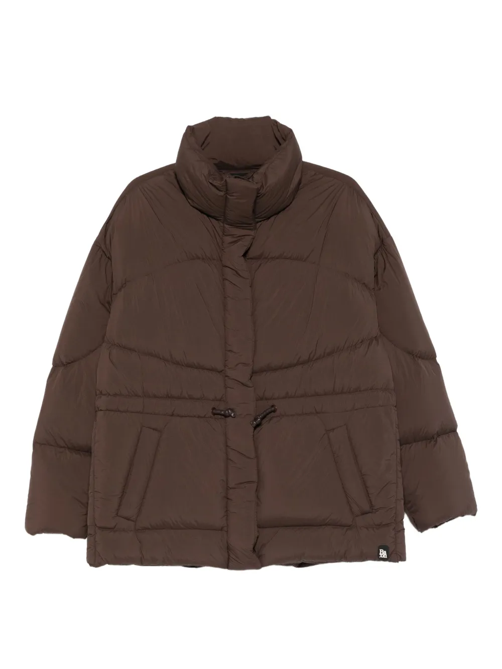 Bacon drawstring puffer coat | Brown | Image 1