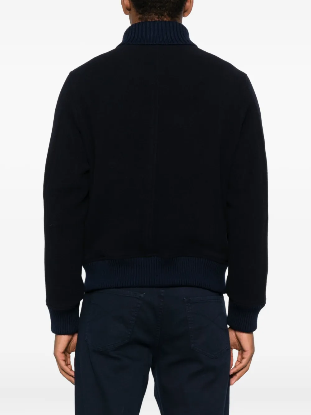 Eleventy button-fastening flap-pocket jacket Blauw