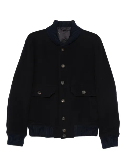 Eleventy button-fastening flap-pocket jacket