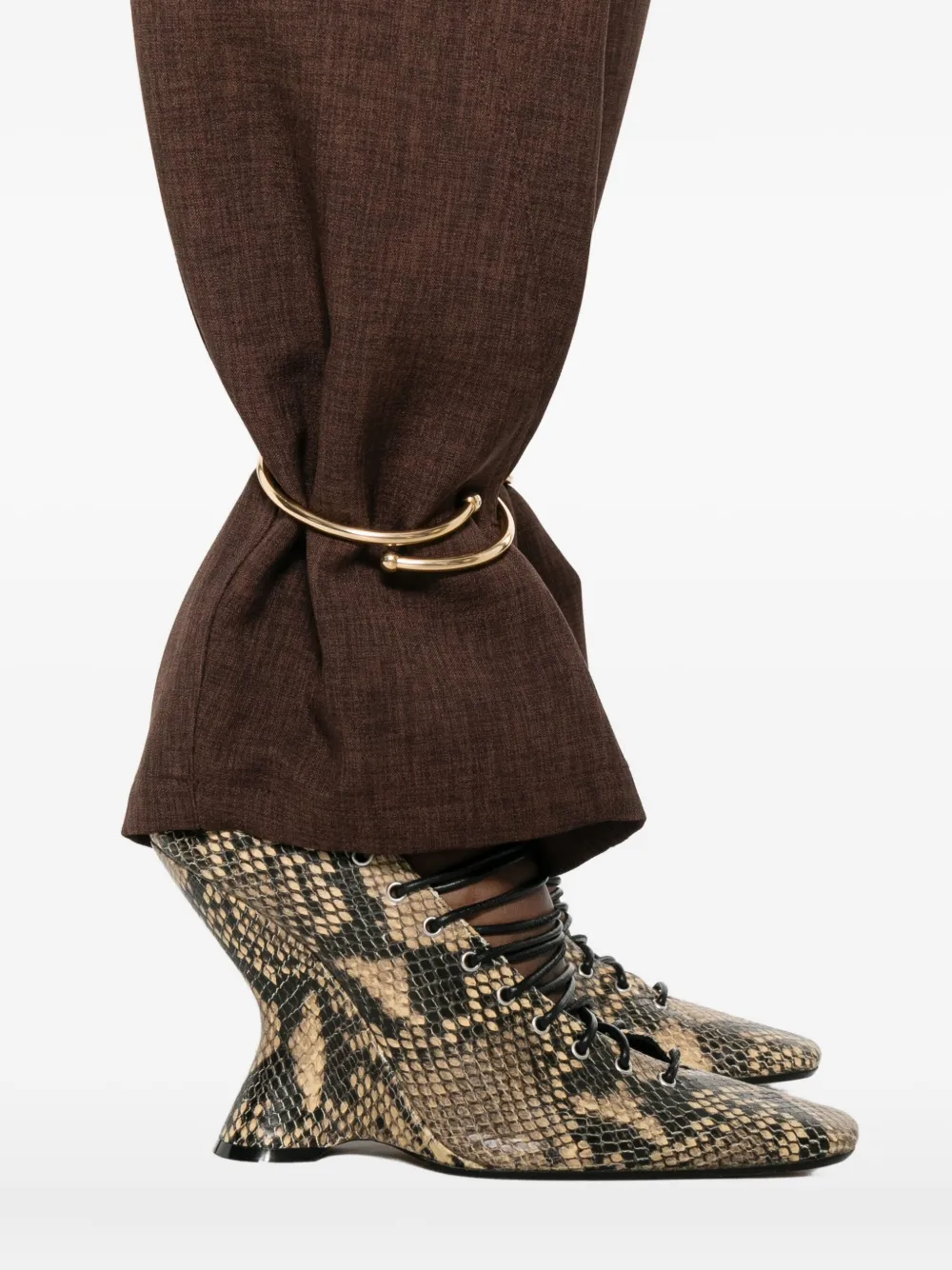 DARKPARK Broek met omgeslagen pijpen Bruin