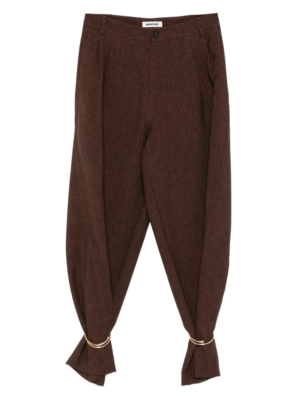DARKPARK Calça com barra de argola | Marrom | Image 1