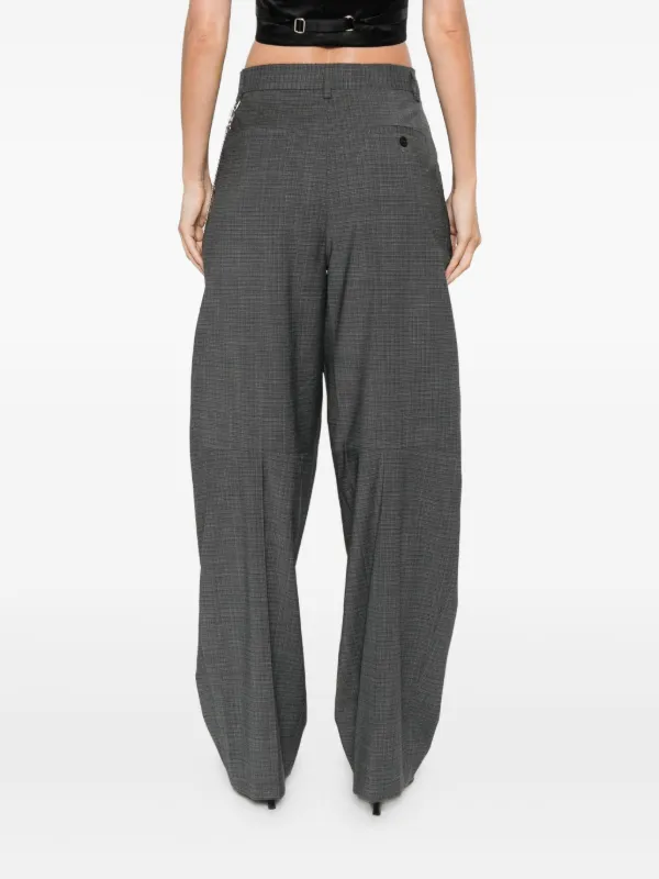 Alexander Wang Pleated key-chain Trousers | Grey | FARFETCH