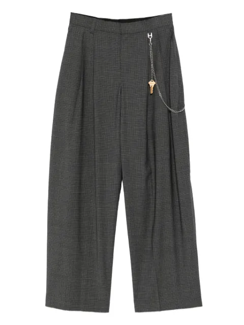 Alexander Wang Calça com pregas e corrente