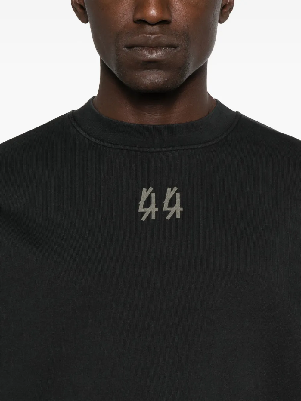 44 LABEL GROUP Sweater met ronde hals Zwart