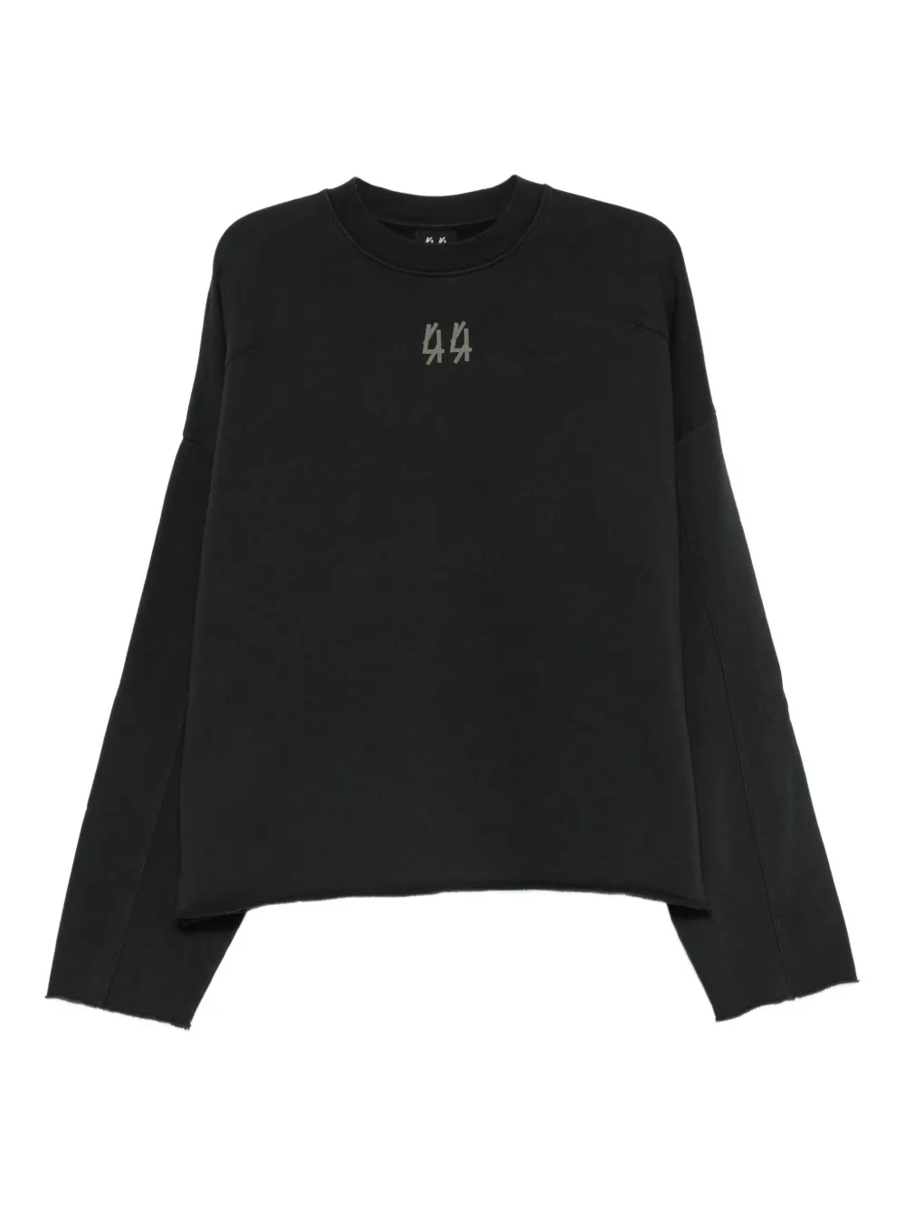 44 LABEL GROUP Sweater met ronde hals Zwart