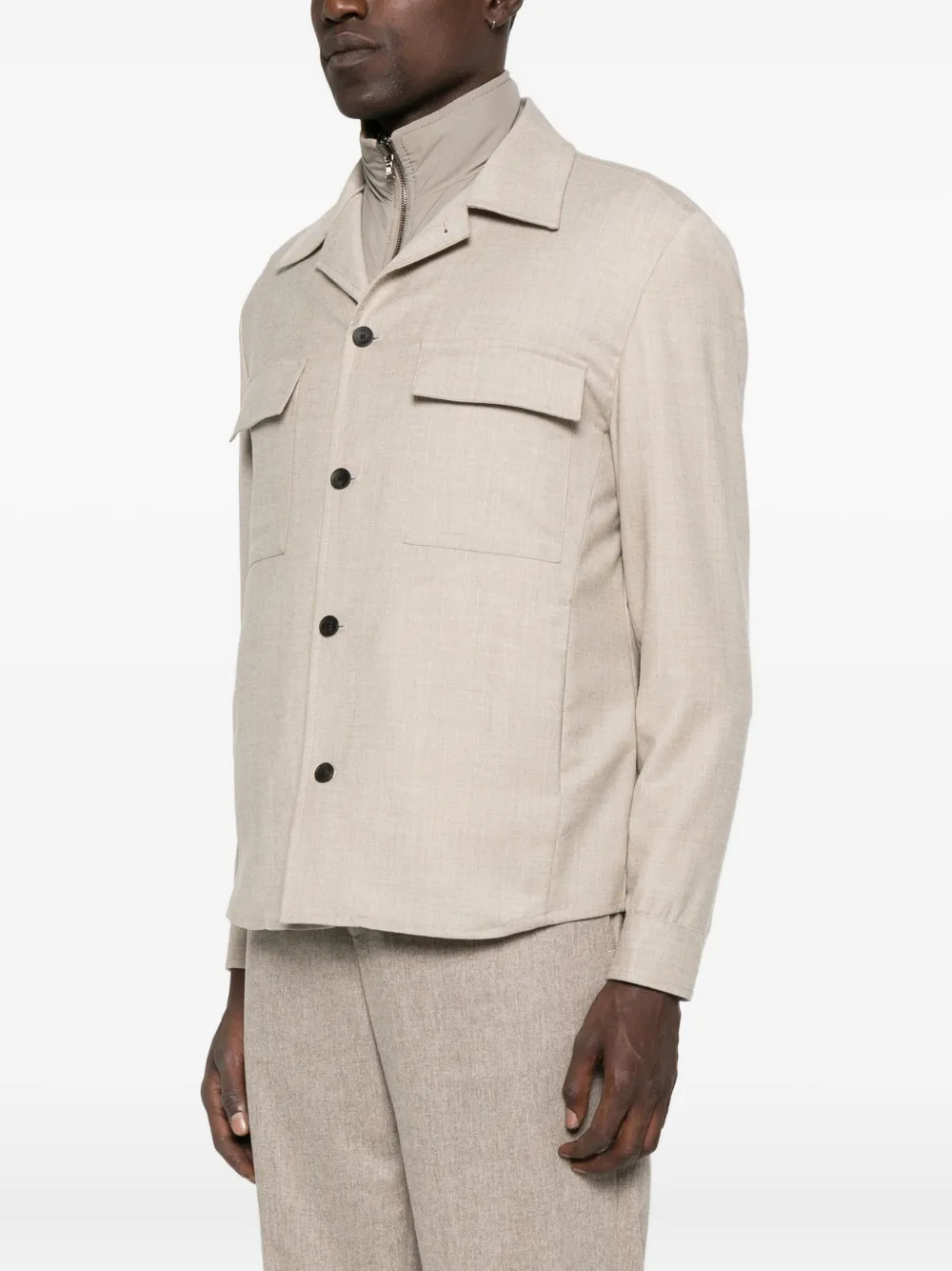 Briglia 1949 button-down pocket shirt Beige